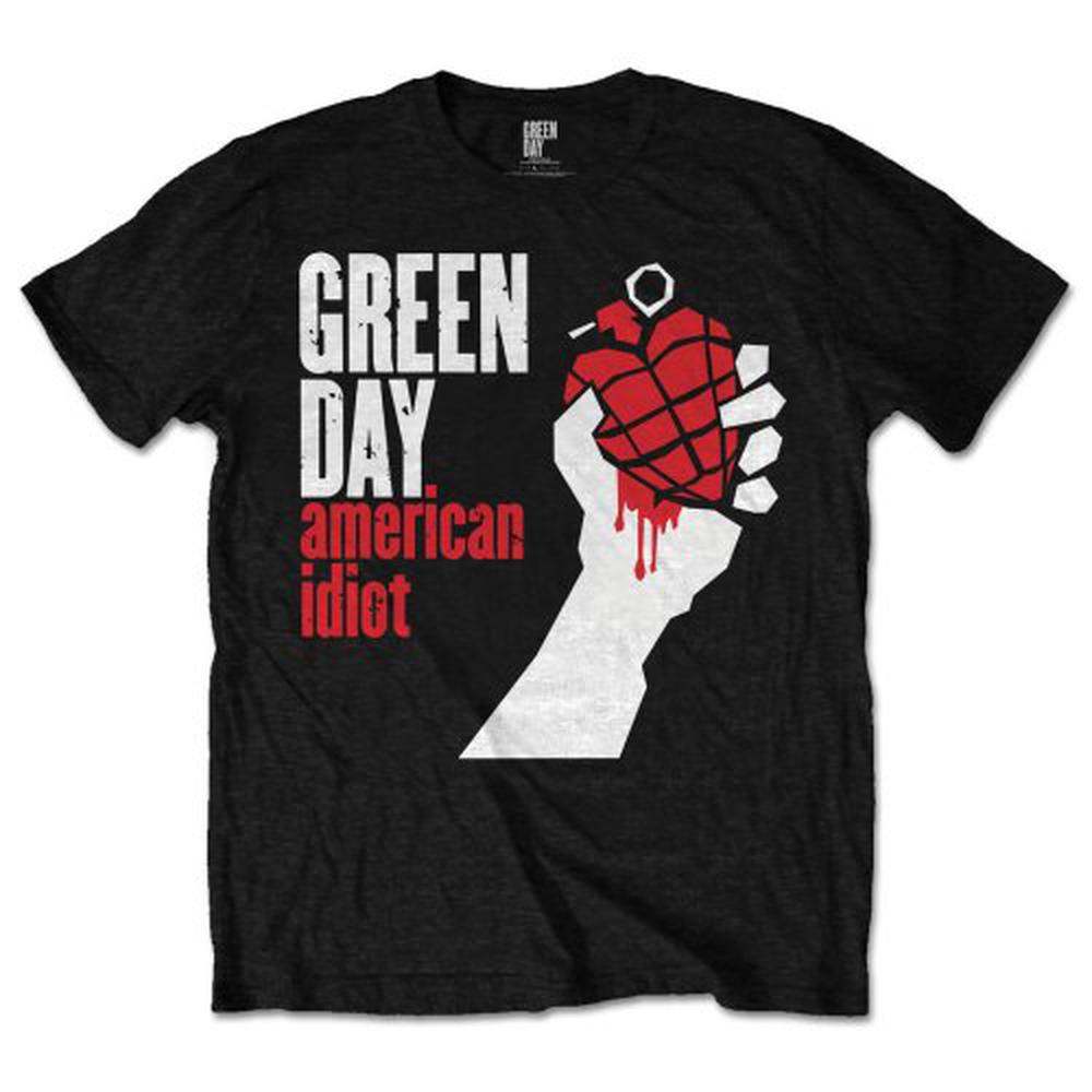 Green Day - American Idiot Heren Tshirt - Zwart